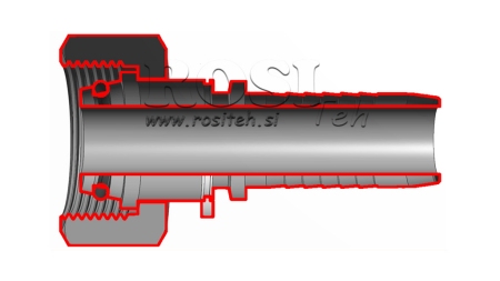 HIDRAULIČNI PRIKLJUČAK DKOL 12 L ŽENSKI DN6-M18x1,5