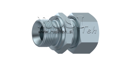 HYDRAULIC DOUBLE ACTING CYLINDER WITH NUT AL6-BSP1/8