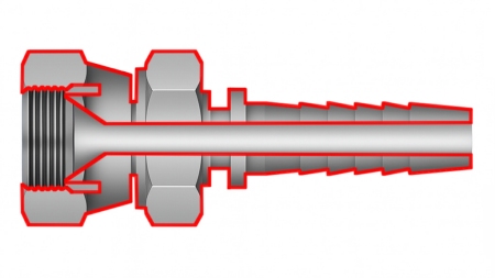 HYDRAULISCHER ANSCHLUSS JIS Japanese 60°KOMATSU WEIBLICH DN6-M14x1,5