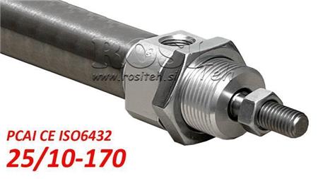 SIŁOWNIK PNEUMATYCZNY PCAI 25/10-170 CE ISO6432