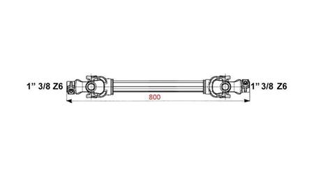 CE HOMOLOGIRANA KARDANSKA GRED profi line KAT.6 dolžine 800mm