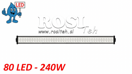 LED DELOVNA SVETILKA - LUČ 80 LED 240W 12V-24V COMBO 106cm MEGA