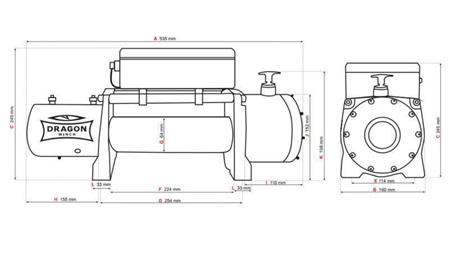 24 V ELEKTRIČNO VITLO DWM 12000 HD - 5443 kg