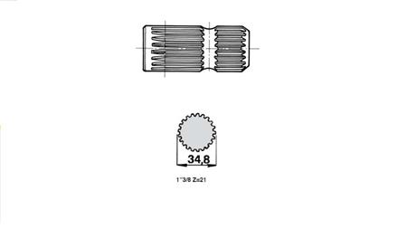 KARDÁN (TLT) ADAPTER 1''3/8 -21 FOG