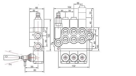 HYDRAULIC VALVE 3xP40 + FLOATING