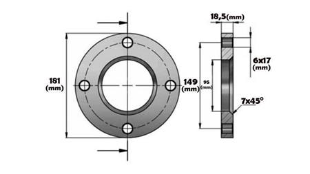 FLANGE FOR CYLINDER AL.80