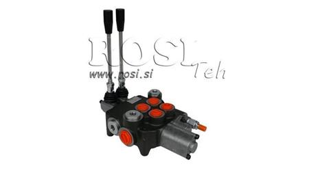 HYDRAULIC VALVE 2xP80 + FLOATING