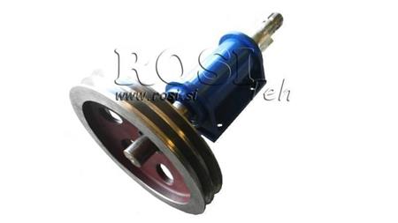 PTO AXLE CAST IRON WITH PULLEY 270mm