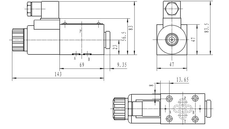 CETOP 3_1 TULJAVA DIMENZIJE 3B