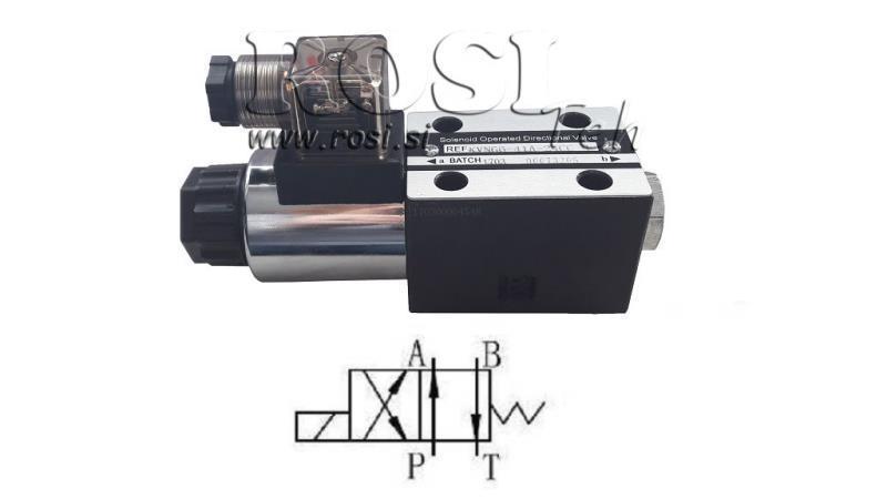 HYDRAULISK ELEKTROMAGNETISK VENTIL CETOP 3 12/24/230V N51A