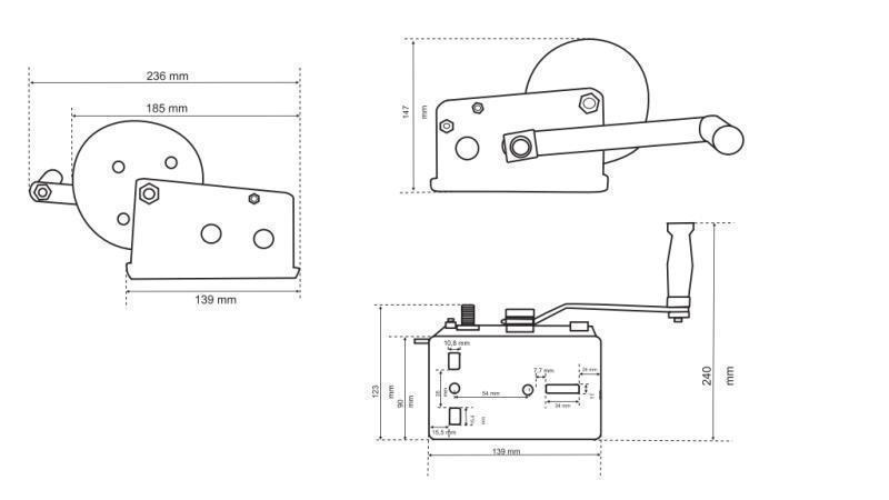 HANDWINDE DWK 16 - 725 kg