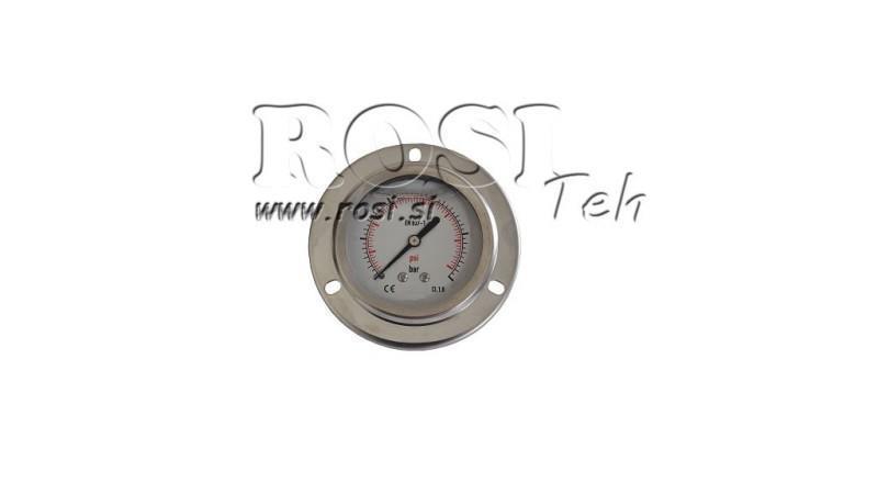 MANOMETER fi 63 mm REAR 0-2,5 BAR - 1/4