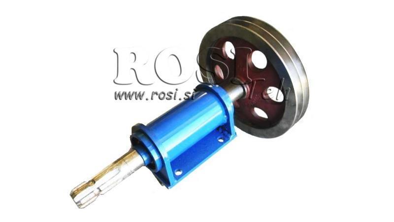 Dzelzs liešanas kardāns ar siksnu 270mm