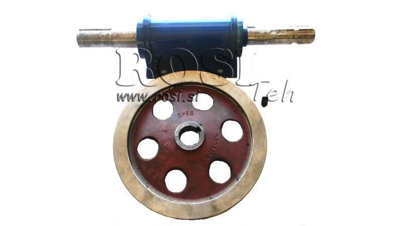 PTO AXLE CAST IRON WITH PULLEY 270mm