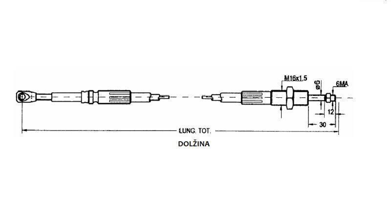 PLETENIE L=1500 - vidlice-rozmery