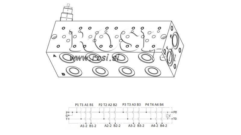 PODNOŽJE CETOP3 NG6 4M SA SIGURNOSNIM VENTILOM