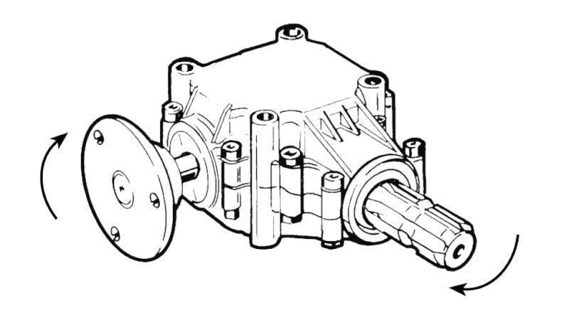 ANGULAR REDUCTOR FOR CIRCULAR SAW - LEFT